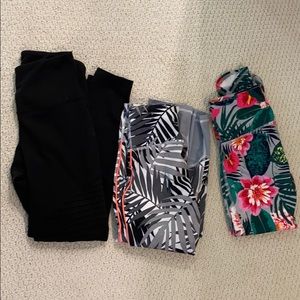 Lot of 3 old navy active size small leggings